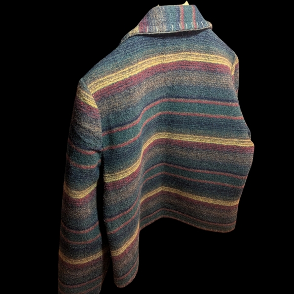 Wool blend Unlimited Quest jacket Multicolor Warm Soft 90s - Picture 5 of 5